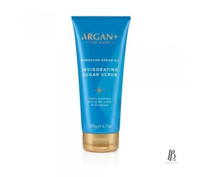 Argan+ Цукровий скраб для тіла Moroccan Argan Oil Invigorating 200 г