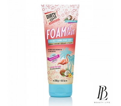 Dirty Works Цукровий скраб для тіла Foam At Last Coconut  250г