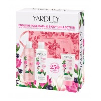 Yardley Набір Гель д/д 100 мл, Лосьйон д/т, Крем д/р 50мл, Косметичка Троянда