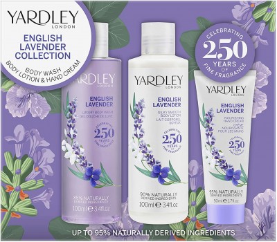 Yardley Набір Гель для душа 100мл Лосьйон для тіла 100мл Крем для рук 50мл Лаванда